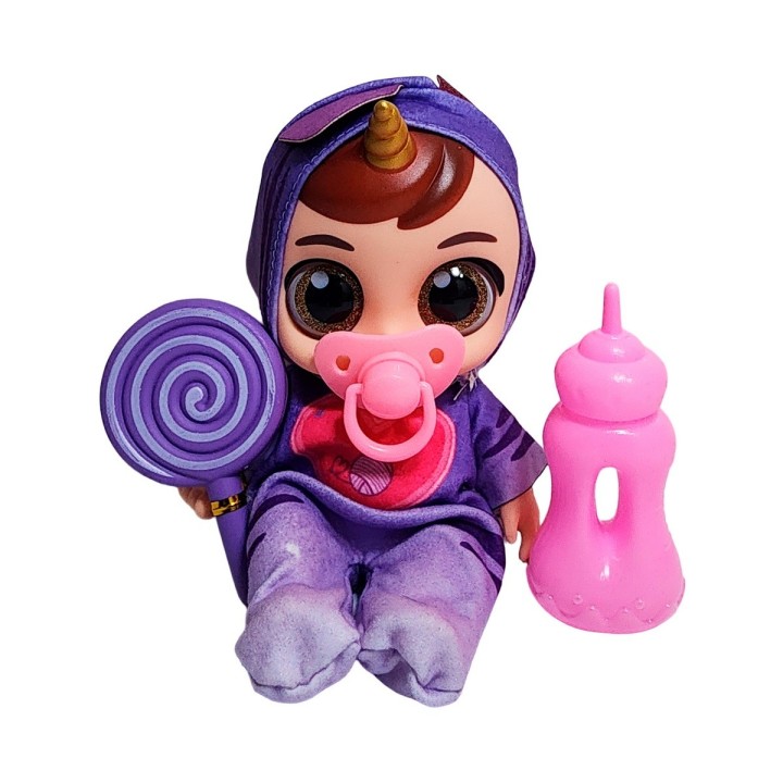 Muñeco Bebe Bebote Con Pijama Peluche Paleta Y Tetero