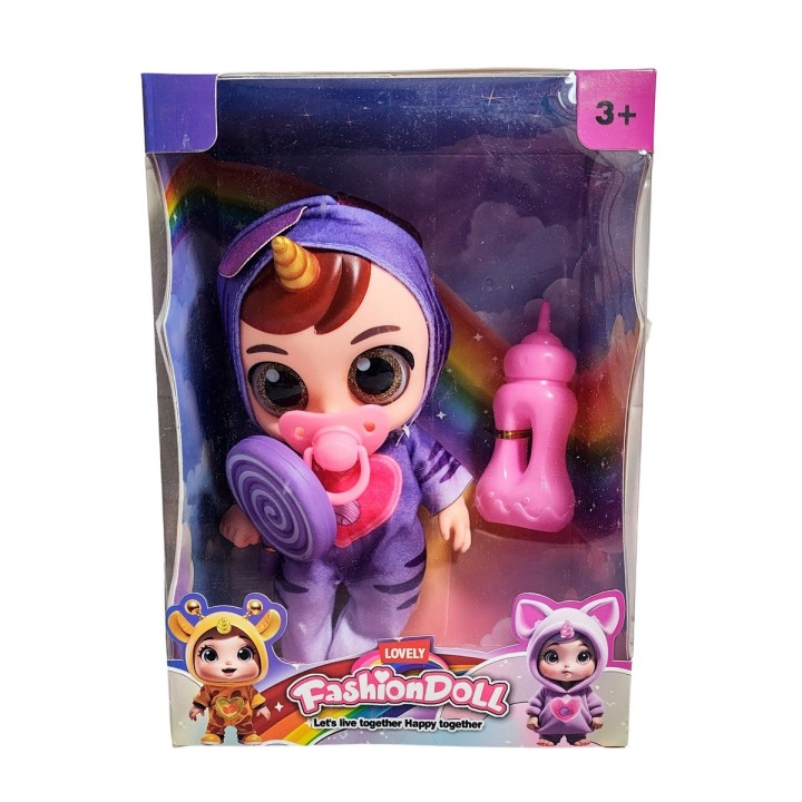 Muñeco Bebe Bebote Con Pijama Peluche Paleta Y Tetero