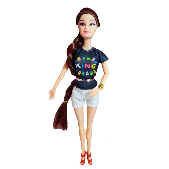 Muñeca Madre E Hija Vestidos Iguales + Accesorios Juguete
