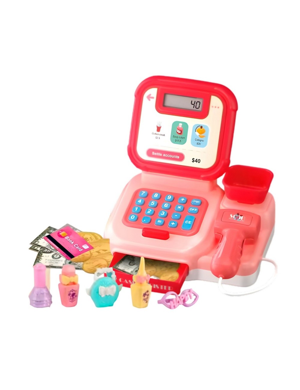 Caja Registradora Simulacion Juguete Interactivo Niñas