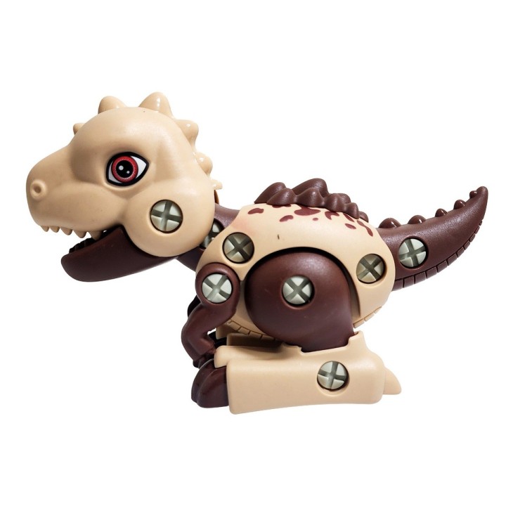 Figura Dinosaurio Rex Armable + Destornillador De Juguete