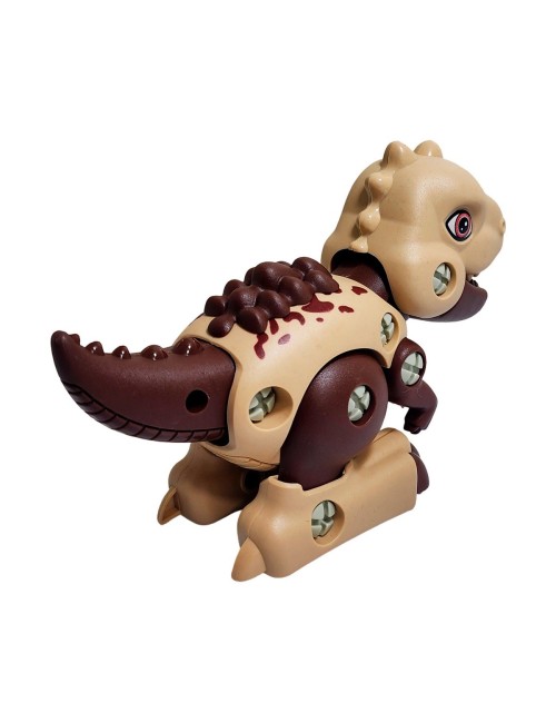 Figura Dinosaurio Rex Armable + Destornillador De Juguete