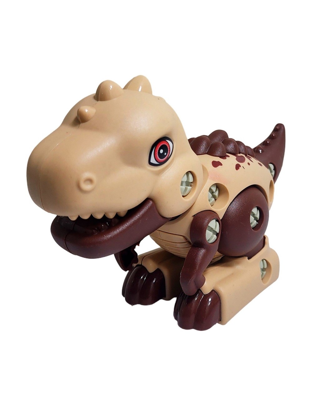 Figura Dinosaurio Rex Armable + Destornillador De Juguete