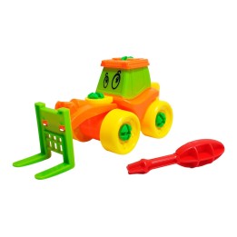 Figura Tractor Armable + Destornillador De Juguete