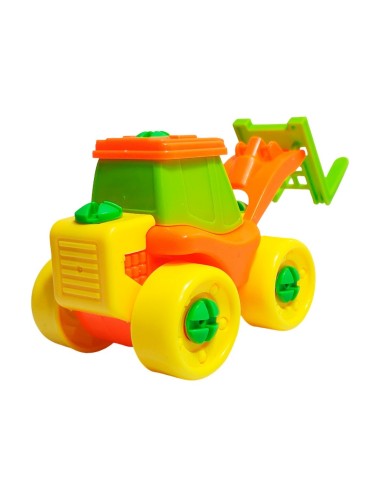 Figura Tractor Armable + Destornillador De Juguete