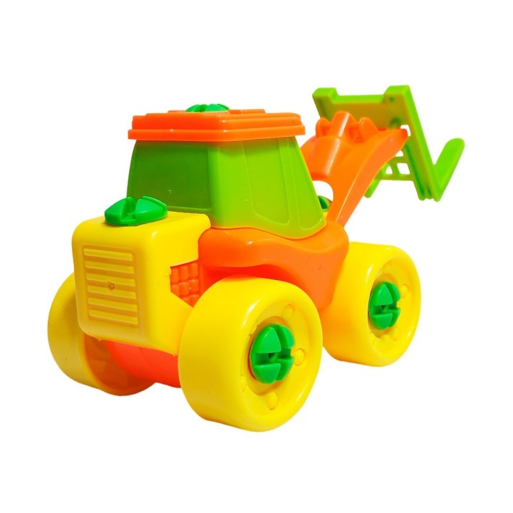 Figura Tractor Armable + Destornillador De Juguete
