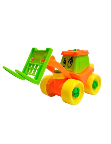 Figura Tractor Armable + Destornillador De Juguete