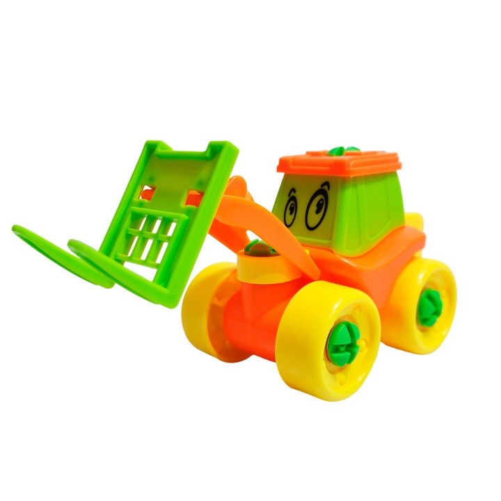 Figura Tractor Armable + Destornillador De Juguete
