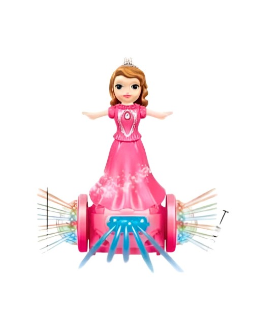 Muñeca Robot Princesa Scooter Luces Movimiento + Baterias