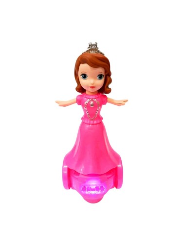 Muñeca Robot Princesa Scooter Luces Movimiento + Baterias