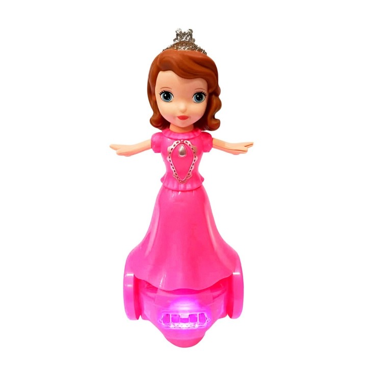 Muñeca Robot Princesa Scooter Luces Movimiento + Baterias