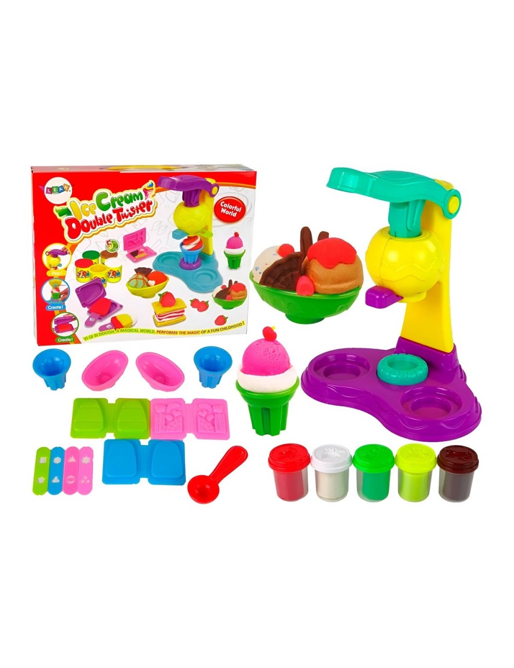 Set / Kit Plastilina Juguete Fabrica De Helados Interactiva