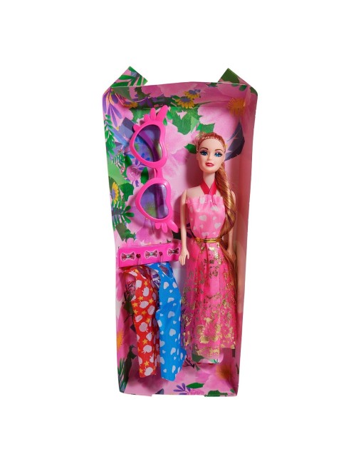 Muñeca Con Vestidos + Gafas De Juguete Niñas Interactivo