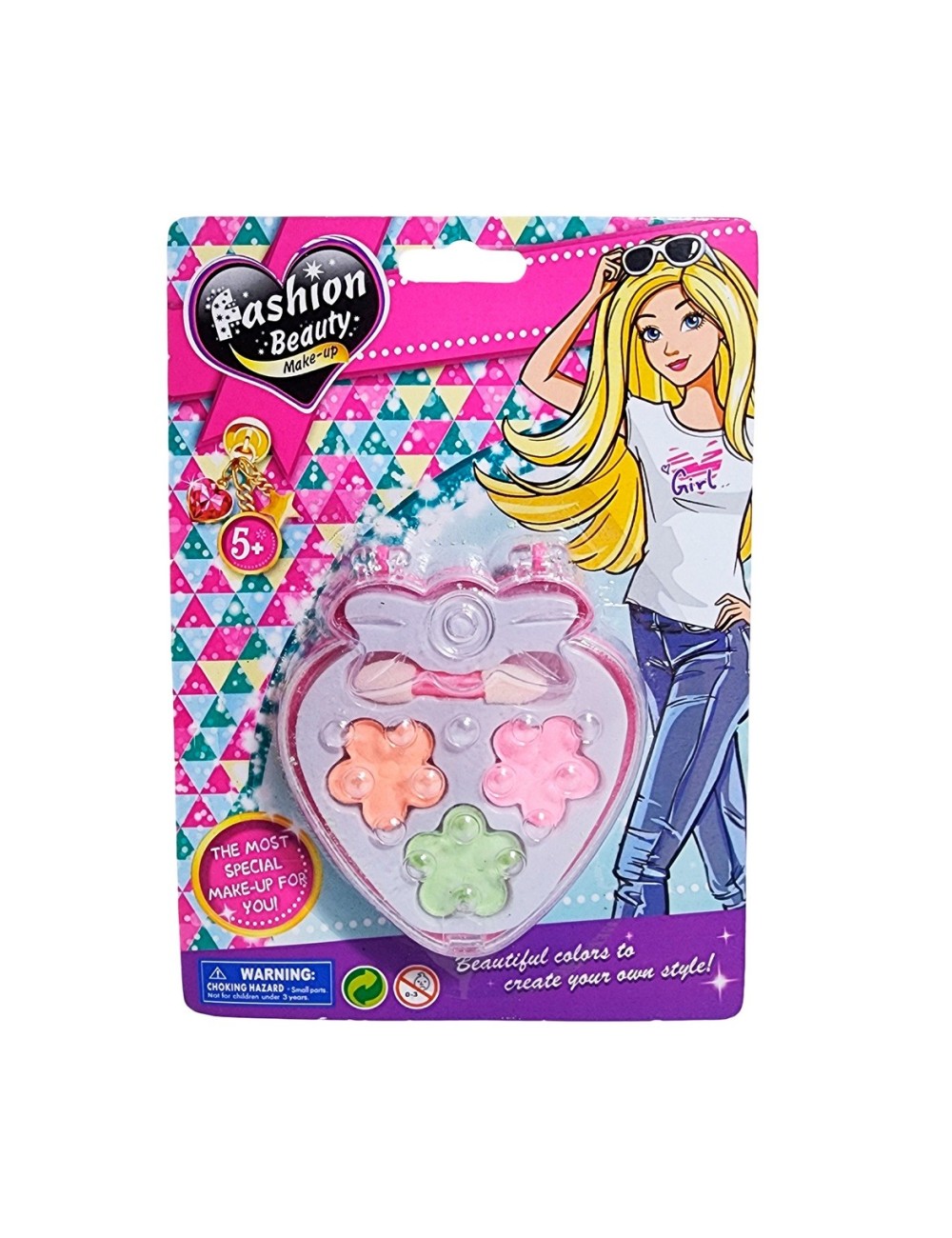 Kit De Maquillaje Niñas Juguete Princesas Figura Fresa