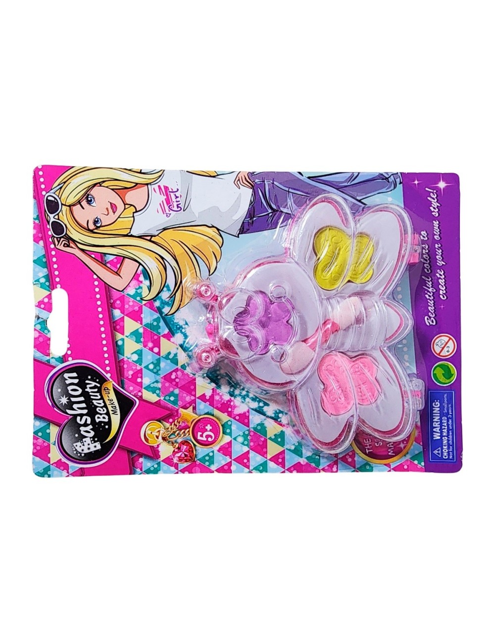 Kit De Maquillaje Niñas Juguete Princesas Figura Mariposa