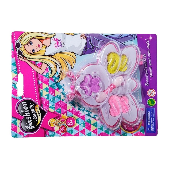 Kit De Maquillaje Niñas Juguete Princesas Figura Mariposa