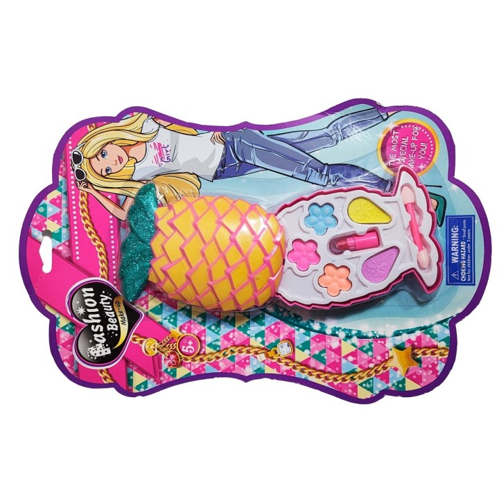 Kit De Maquillaje Set Para Niña Juguete Piña Colores