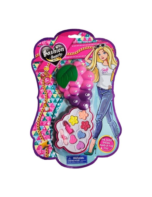 Kit De Maquillaje Set Para Niña Juguete Uva Colores
