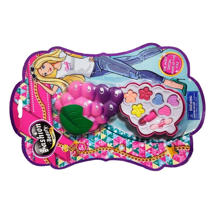 Kit De Maquillaje Set Para Niña Juguete Uva Colores