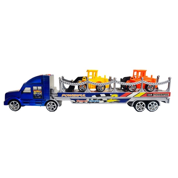 Camion Tractomula Retroexcavadora Build De Juguete Niños