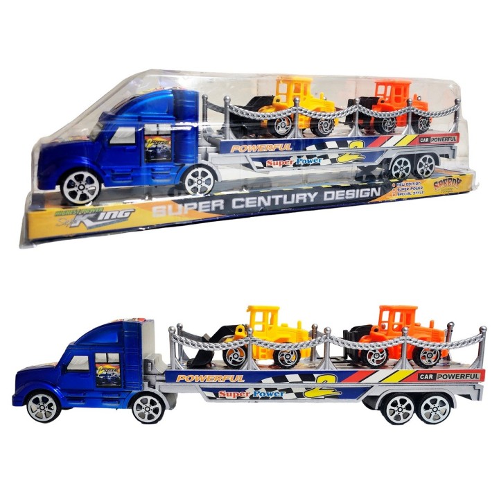 Camion Tractomula Retroexcavadora Build De Juguete Niños