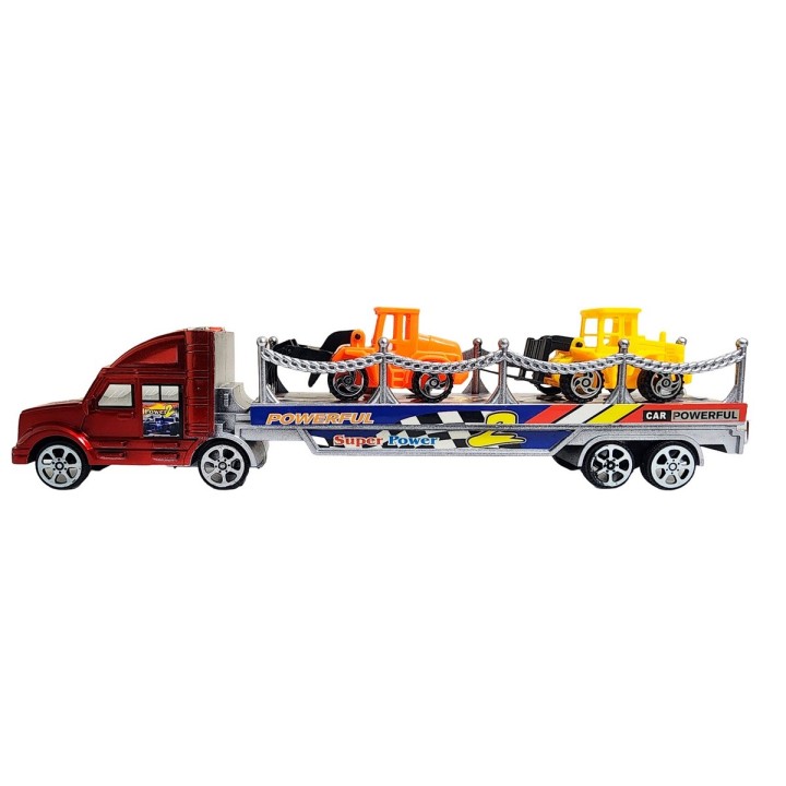 Camion Tractomula Retroexcavadora Build De Juguete Niños