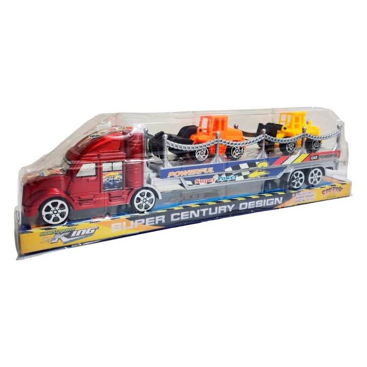 Camion Tractomula Retroexcavadora Build De Juguete Niños
