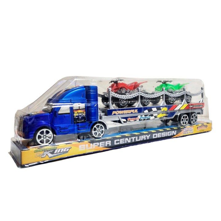 Camion Tractomula Cuatrimotos De Juguete Interactivo Niños