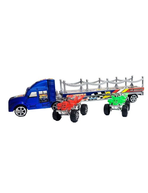 Camion Tractomula Cuatrimotos De Juguete Interactivo Niños
