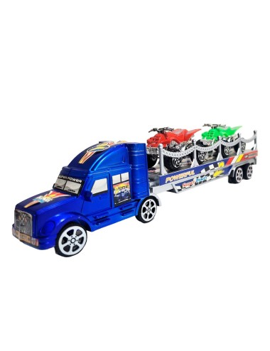 Camion Tractomula Cuatrimotos De Juguete Interactivo Niños