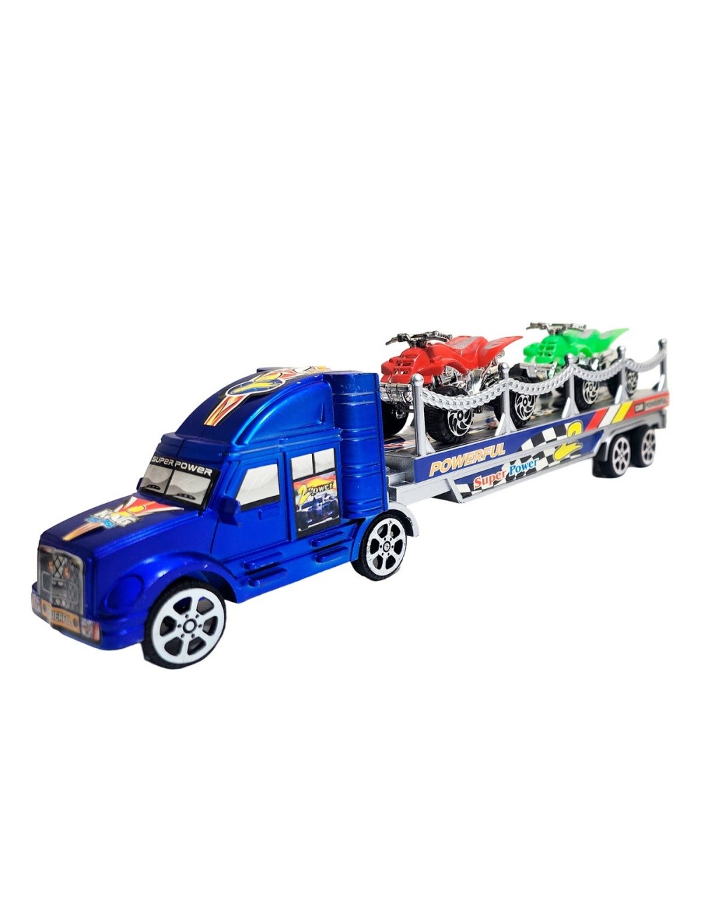 Camion Tractomula Cuatrimotos De Juguete Interactivo Niños