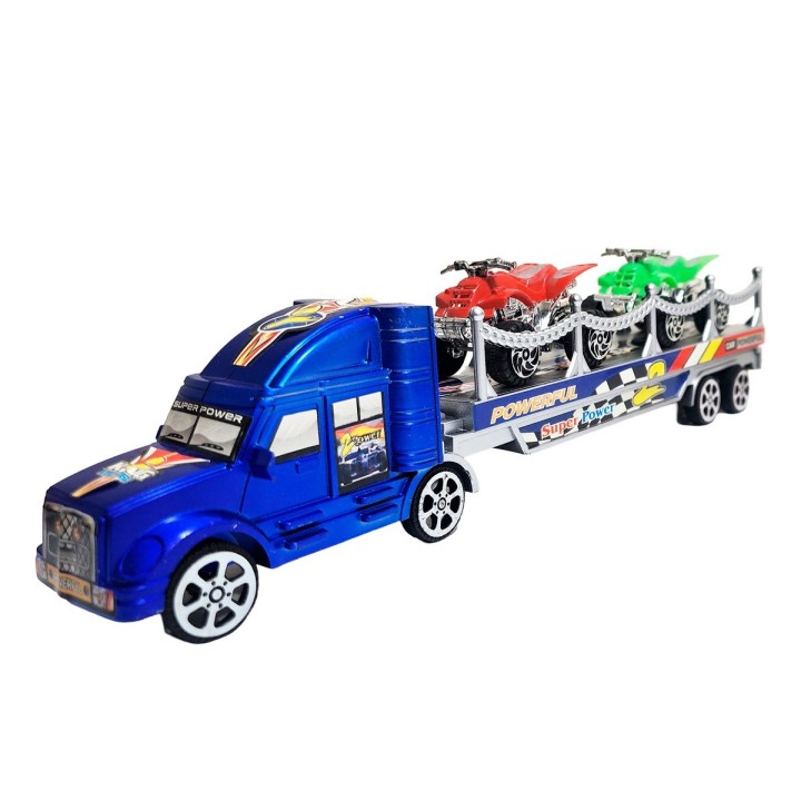 Camion Tractomula Cuatrimotos De Juguete Interactivo Niños