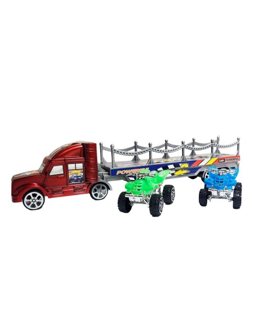 Camion Tractomula Cuatrimotos De Juguete Interactivo Niños