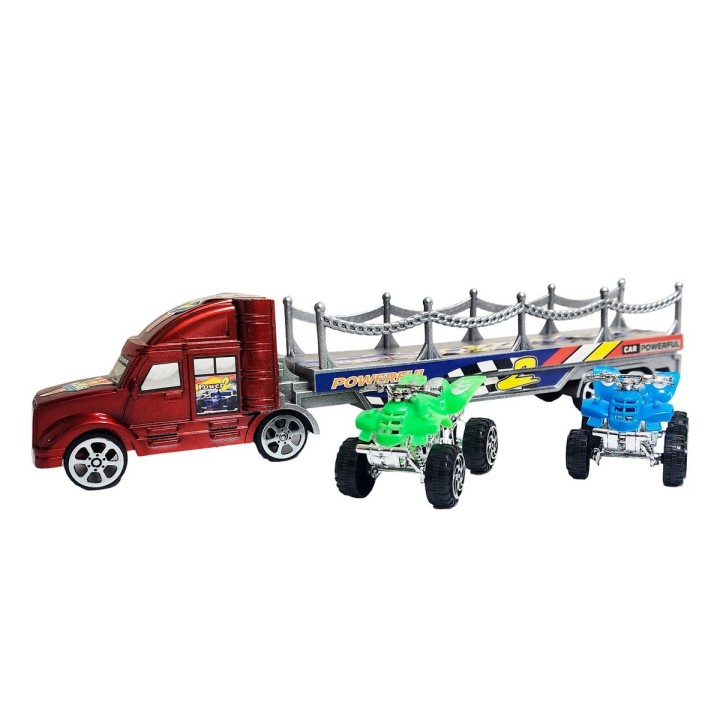 Camion Tractomula Cuatrimotos De Juguete Interactivo Niños