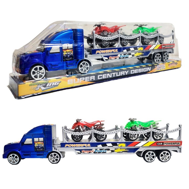 Camion Tractomula Cuatrimotos De Juguete Interactivo Niños
