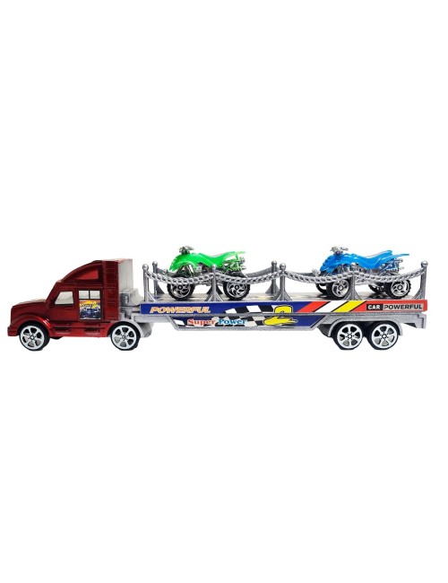 Camion Tractomula Cuatrimotos De Juguete Interactivo Niños