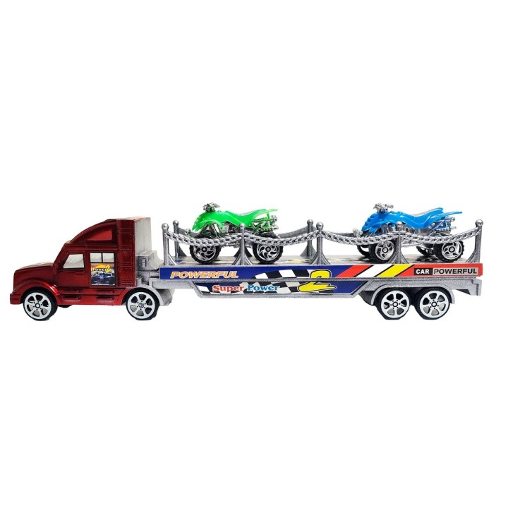 Camion Tractomula Cuatrimotos De Juguete Interactivo Niños