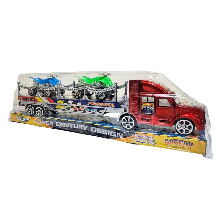 Camion Tractomula Cuatrimotos De Juguete Interactivo Niños