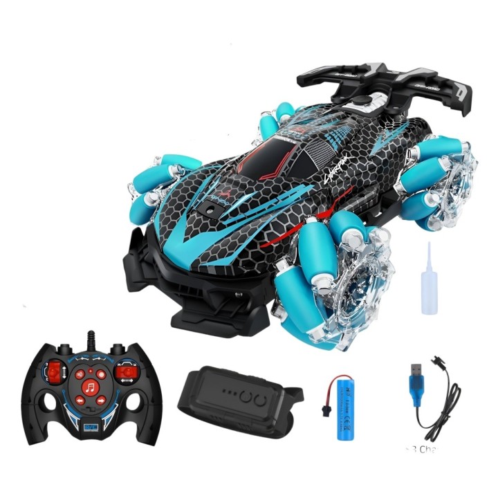 Carro Deportivo Luces Con Control Remoto Y Control De Mano