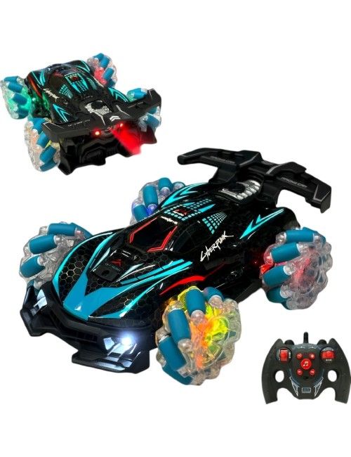 Carro Deportivo Luces Con Control Remoto Y Control De Mano