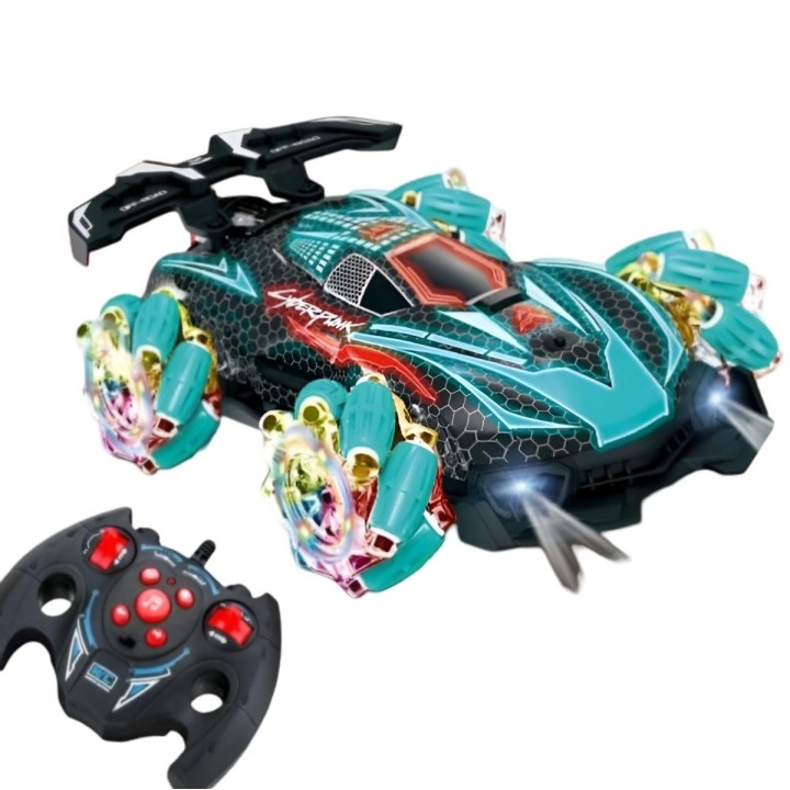 Carro Deportivo Luces Con Control Remoto Y Control De Mano