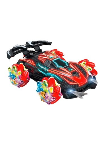 Carro Deportivo Luces Con Control Remoto Y Control De Mano