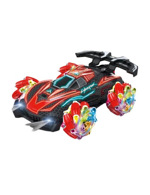 Carro Deportivo Luces Con Control Remoto Y Control De Mano