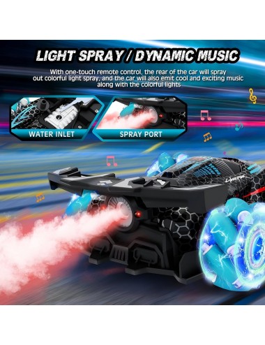 Carro Deportivo Luces Con Control Remoto Y Control De Mano