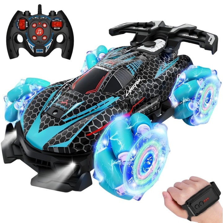Carro Deportivo Luces Con Control Remoto Y Control De Mano