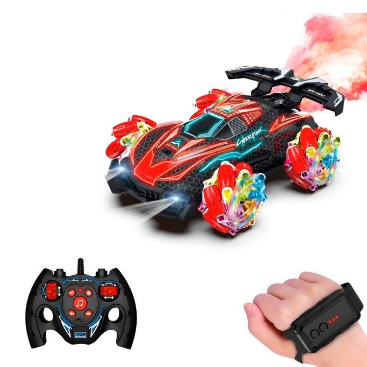Carro Deportivo Luces Con Control Remoto Y Control De Mano
