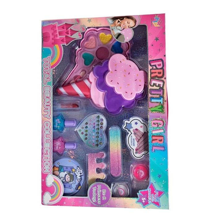 Kit Set De Maquillaje Manicure Figura Cono Interactivo
