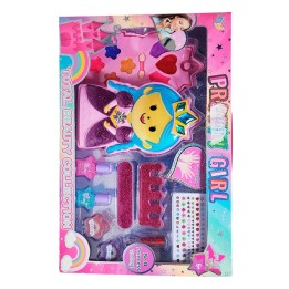 Kit Set De Maquillaje Manicure Figura Princesas Interactivo