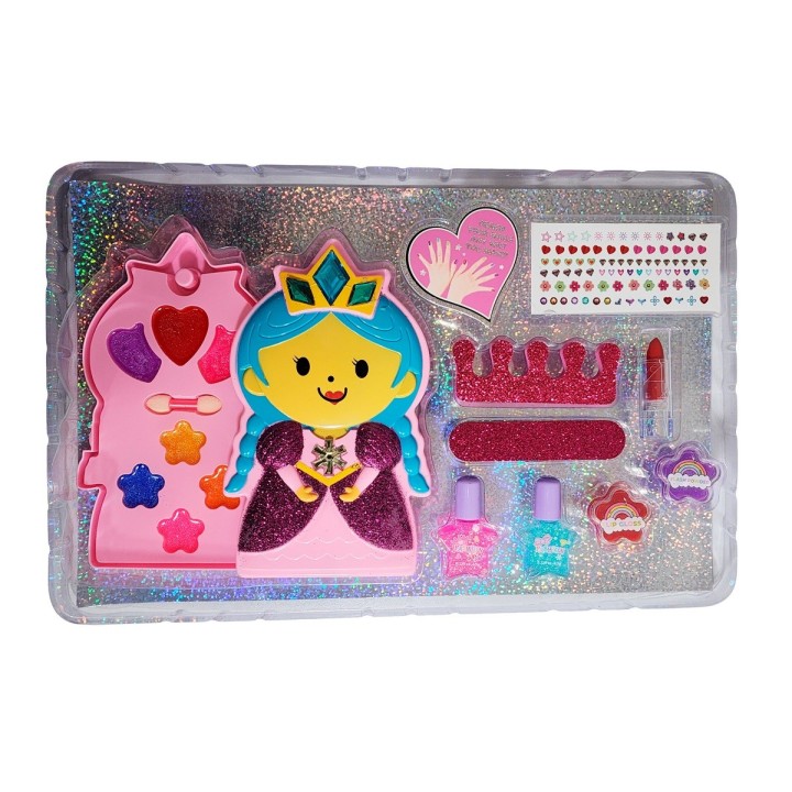 Kit Set De Maquillaje Manicure Figura Princesas Interactivo