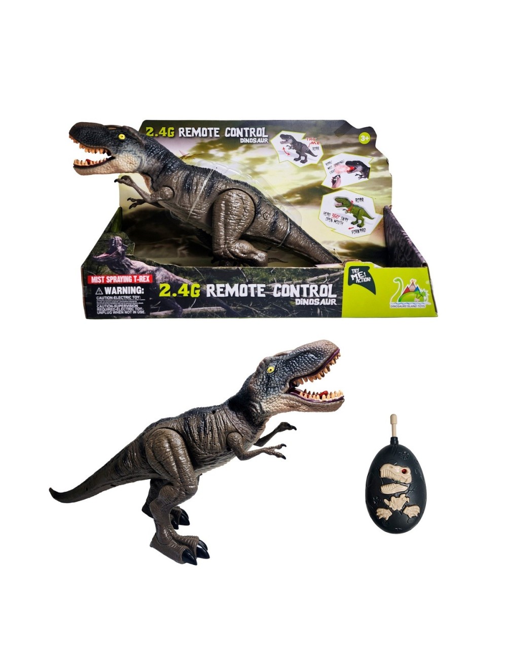 Dinosaurio Rex Tiranosaurio Control Remoto Movimiento Sonido